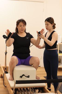 We teach Iyengar yoga,Pilates. It's perfect for beginners!