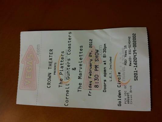 The Platters, The Temptations & The Coasters