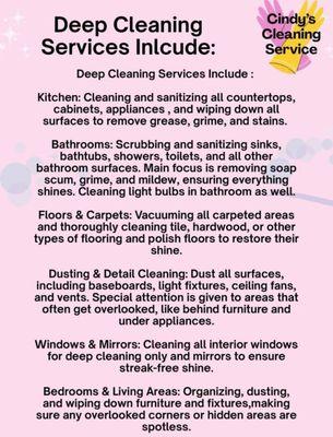 Cindy’s Cleaning Service