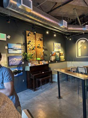 Interior of the wine bar