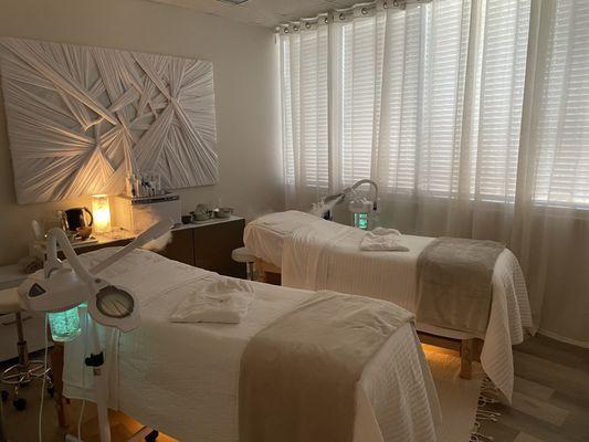 Our double facial room