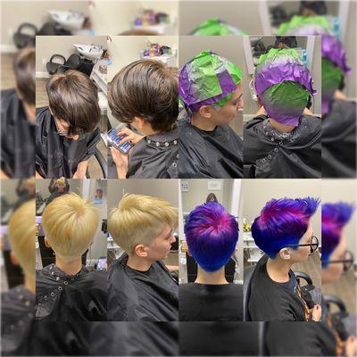 Vivid hair color