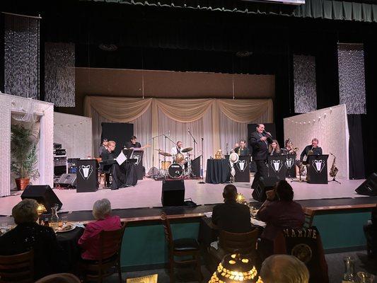 Stage view from third row B tables.