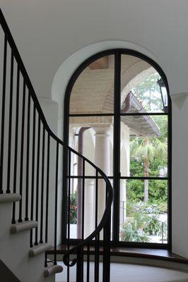 Painted Steel Metal window form Arcadia Brombal and Secco windows and doors on this home in Sea Island Georgia