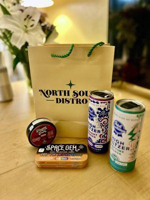 Variety of Gummies and seltzers