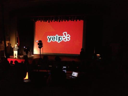 Yelp as sponsor at Ignite Denver.