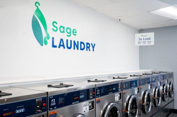 Sage Laundry offers brand new machines to make your laundry experience easy and reliable.