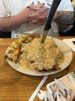 The CHICKEN BISCUITS & GRAVY