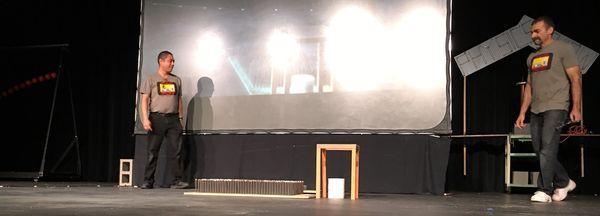 A bed of nails?? What death-defying act could be in store?