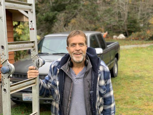Eric with the ladder!