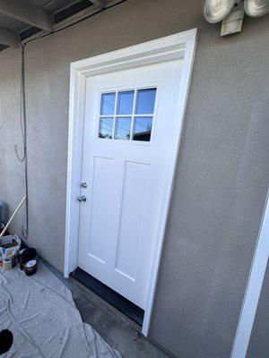 Final exterior door painted!
