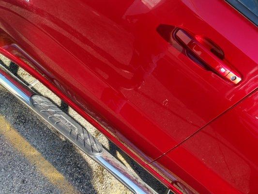 Carwash damaged door