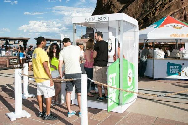 During One Republic tour, for Malibu Rum. Red Rocks, Colorado