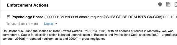 License revoked
Repeated violations