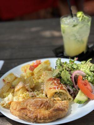 Delicious plate from the brunch