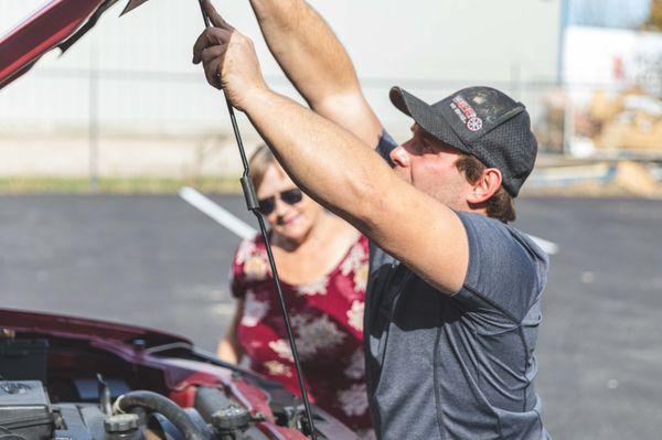 Is your car or truck making a funny noise? Let us take a look under the hood!