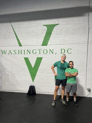 Coach David and I at Invictus gym DC