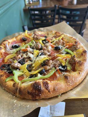 Tutta pizza, no mushroom