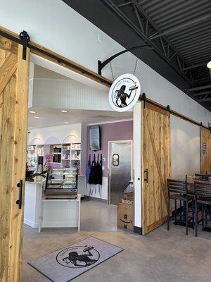 Inside entrance from the food hall.