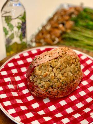 Apple Cinnamon Stuffed Pork Chops