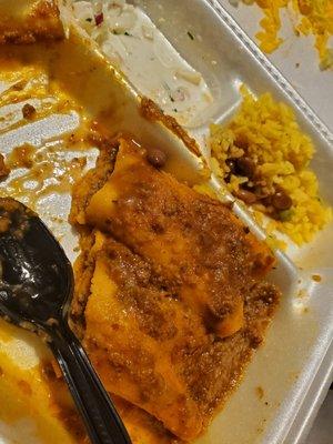 Beef enchiladas 