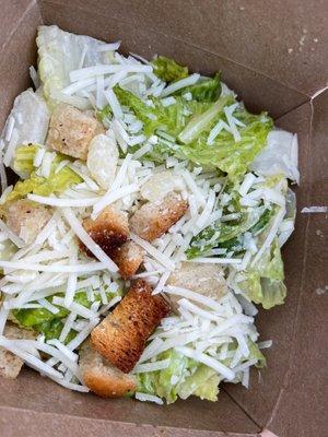A small Caesar salad