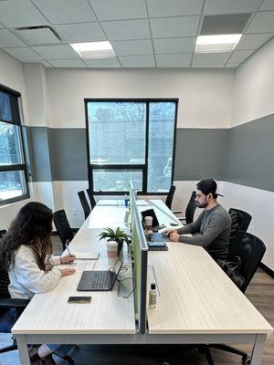 The Shared Space provides a clean and well-designed environment with ultra-fast Wi-Fi.