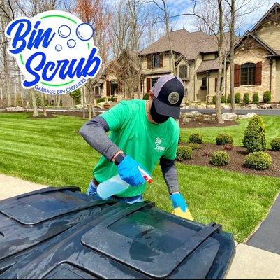 Clean, Sanitize and Deodorize your garbage cans and recycling bins