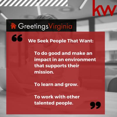We seek people that want to do good and make an impact in an environment that supports their mission.