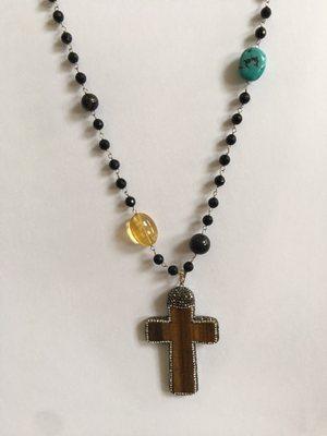 Onyx, tiger eye and various gemstone