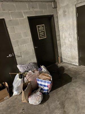 First thing you see before you walk into the building After you pass the pretty and well taken care of leasing office