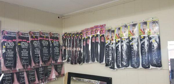 Extensions, wig caps, crochet etc