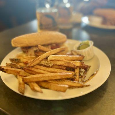Special - meatball sub & house fries for $7! Very good!