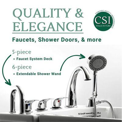 Walk-in tub quality & elegance