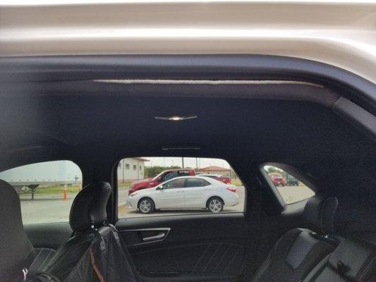 Couldn't take the time "fixing" my car from the first garbage attempt to replace my ceiling.