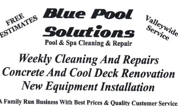 Blue Pool Solutions