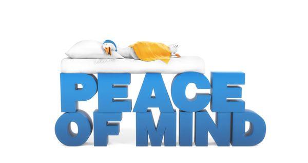 The Aflac duck rests easy.