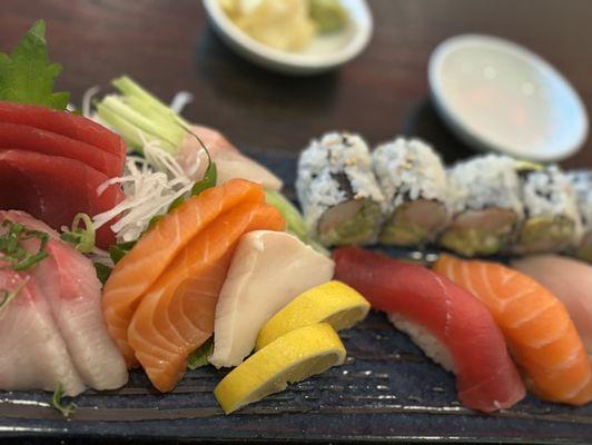Sashimi/sushi lunch