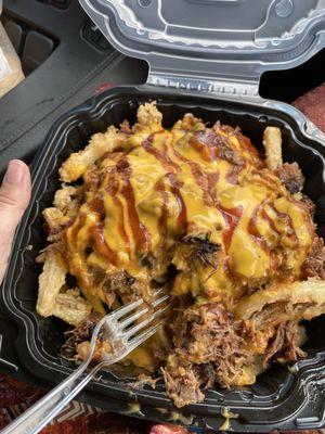 Brisket and Fries. Just get the Brisket and Fries. Very big portion! Definitely a permanent place on my list.