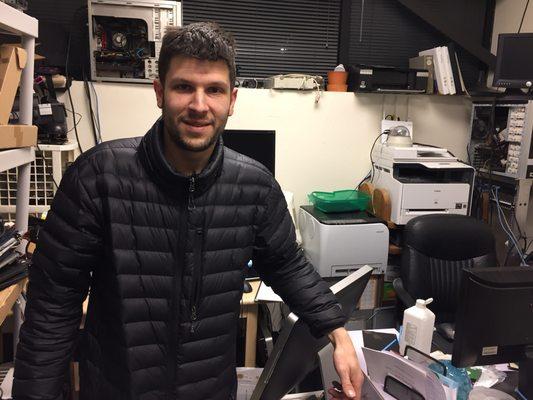 Meet Scott, the owner and modern day computer whiz kid who will fix ANY computer problem overnight! He's available 24 hours a day!!