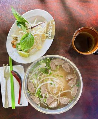 Meatball Pho, soooo good! The broth is amazing!