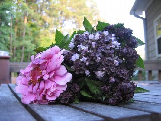 Basil Bouquet- too cute!