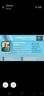 Langley's Vital Insurance