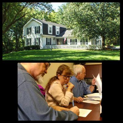 My awesome clients Mike & Nancy closing on their beautiful house in Crystal Lake.