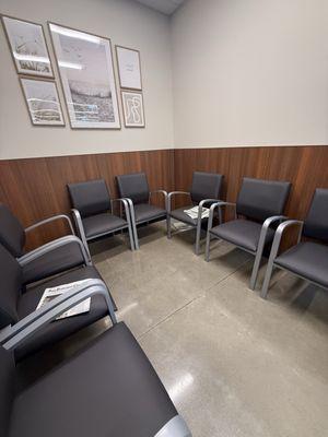 Seating in the wait area