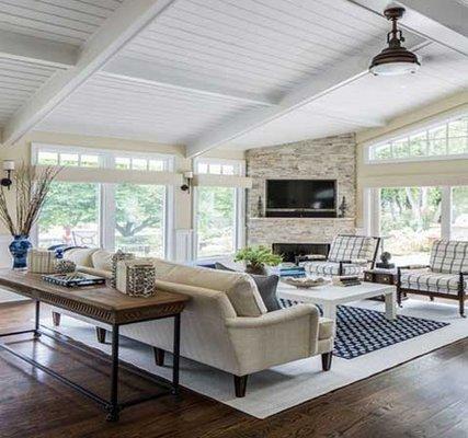 Moulding Coffered-Ceiling Grooved Installed Finished
