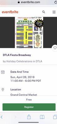 A Free Event Celebrating it's 30th Year of Cinco de Mayo in DTLA register with Eventbrite