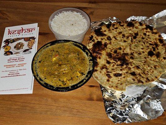 Navaratan Korma/Aloo Parantha