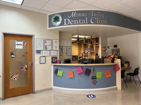 Dental check-in desk
