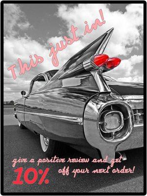 Leave a positive review and receive 10% off your next order!
